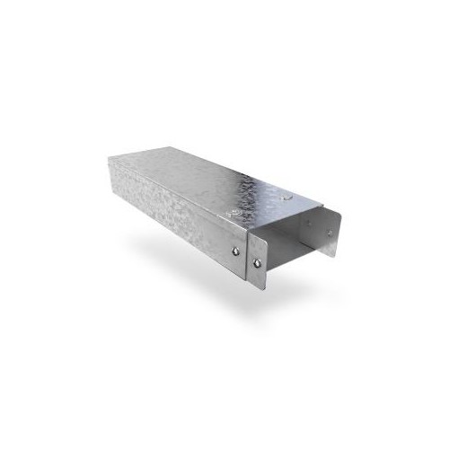 Trench ST44 Speedlock Pre-Galvanised Steel Single Compartment Trunking Length With Lid Width: 100mm | Height: 100mm | Length: 3m
