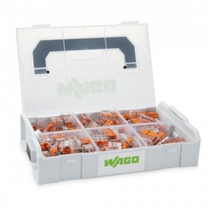 Wago 887-957 221-Series Installer L-BOXX Mini Connector Box With 235 x 221-Series Connectors & Plastic Carry Case
