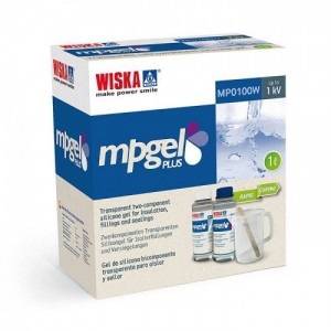 Wiska MP0100W MP-GEL100 Silicone Gel With 2 x 500ml Mix Bottles Size: 1 Litre