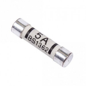 Niglon F5 BS1362 Domestic Plug-Top Fuse Link (Pack Size 10) 5A 240V DiaØ: 6mm | Length: 25mm