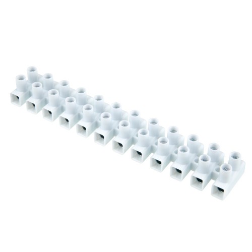 Niglon PN15 White 12 Way Strip Connector 15A