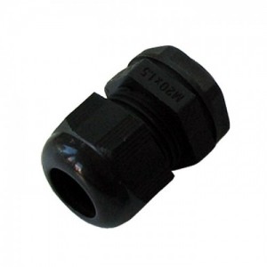 SWA CG/LNM-20SB Black Nylon Quick Fitting Dome Top Cable Gland With Locknut IP68 20mm S Type | Cable DiaØ: 6mm - 12mm