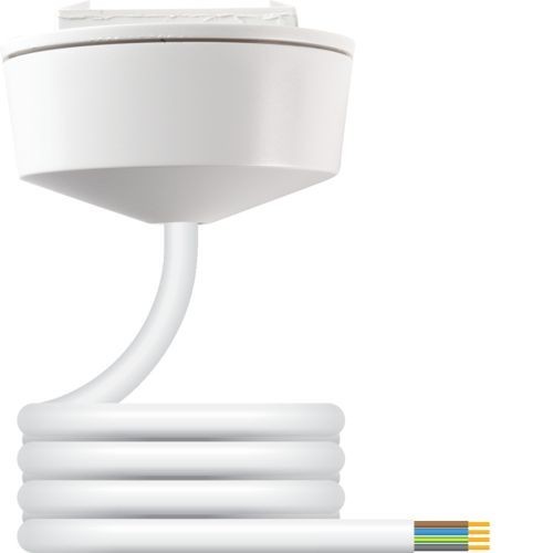 Hager CR64AX/4.0 Klik AX White 4 Pin Pre-Wired Plug-In Ceiling Rose With 4m x 0.75mm² PVC Flexible Lead 6A