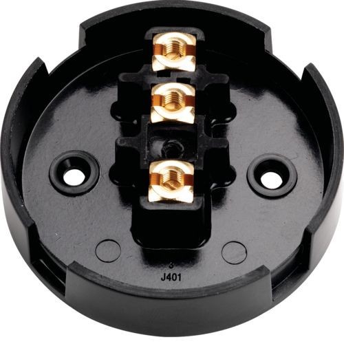Hager J401 Ashley Brown 3 Terminal Selective Entry Junction Box 30A DiaØ: 89mm / 3½ Inches Hager J401 Ashley Brown 3 Terminal Selective Entry Junction Box 30A DiaØ: 89mm / 3½ Inches