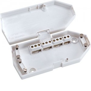 Hager J501 Ashley White Low Profile 4 Terminal Downlighter Junction Box 16A