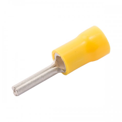 SWA 14YP  Nylon/Yellow Copper Pin Preinsulated Terminal Pack 100 14mm Pin