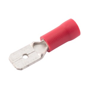 SWA 63RMP  Nylon/Red Copper Push-On Male Preinsulated Terminal Pack 100 6.3-0.8mm