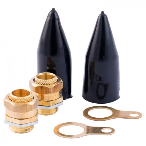 SWA BW20SPACK  Brass Premier Indoor Cable Gland Pack c/w Shroud/Earth Tag/Locknut 20mm S SWA BW20SPACK  Brass Premier Indoor Cable Gland Pack c/w Shroud/Earth Tag/Locknut 20mm S