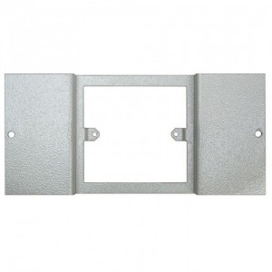 Tass STO286/IFM Galvanised Steel Flush Mounting 1 Gang Accessory Plate For 3 Compartment Floor Boxes Length 185mm | Width: 89mm