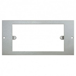 Tass STO287 Galvanised Steel 2 Gang Accessory Plate For 3 Compartment Floor Boxes Length 185mm | Width: 89mm