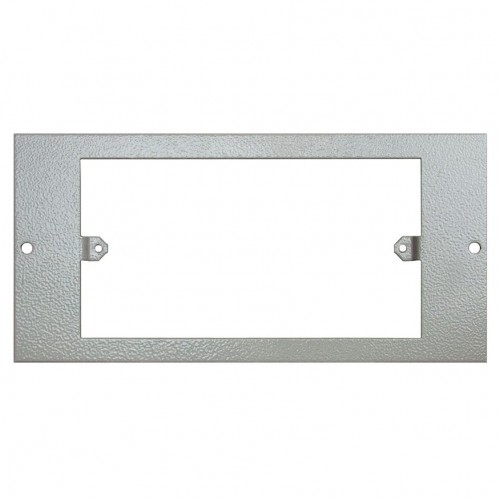 Tass STO287 Galvanised Steel 2 Gang Accessory Plate For 3 Compartment Floor Boxes Length 185mm | Width: 89mm
