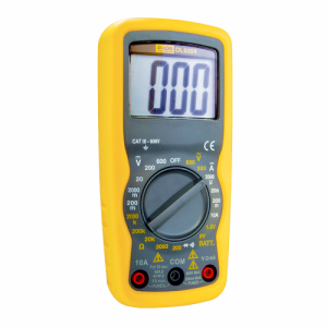 Dilog DL9204 Compact Manual Ranging Digital Multimeter With Data Hold & 2000 Count LCD Display 600V AC/DC | 10A DC