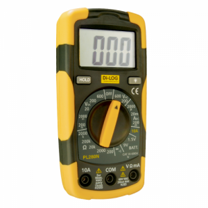 Dilog PL280N Digital Multimeter In Double Moulded Housing With 2000 Count LCD Display 600V AC/DC