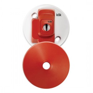 Hager CR64AX/R Klik Red 4 Pin Plug-In Ceiling Rose & Cover 6A Dia Ø: 74mm | Depth: 44mm