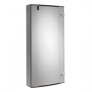 Hager JK212B Invicta3 White Metal 12 Way Three Phase TPN Distribution Board With Plain Door - Requires Incomer 250A