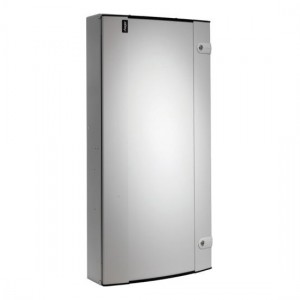 Hager JK224B Invicta3 White Metal 24 Way Three Phase TPN Distribution Board With Plain Door - Requires Incomer 250A