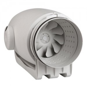 Envirovent SILMV250/100T SILENT MV White Ultra Quiet 2 Speed In-Line Mixed Flow Duct Fan With Adjustable Timer IP44 230V