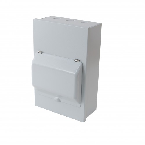 Europa Components MEC6M  Metal Clad 6 Module IP20 c/w Metal Lid Enclosure Europa Components MEC6M  Metal Clad 6 Module IP20 c/w Metal Lid Enclosure