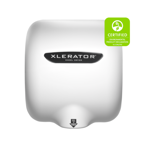 Excel XL-BW Xlerator Eco White Moulded Low Energy Automatic No Touch Hand Dryer 500W 240V