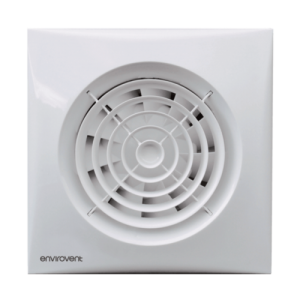 Envirovent SIL100PIR SILENT 100 White Silent Axial Extractor Fan With Adjustable Timer, PIR & Backdraught Shutters IP45 230V