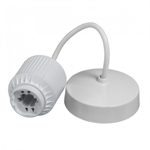 Schneider Electric GESPEND613 White Pre-Wired T2-Rated Low Energy Pendant Set With 6 Inch Pullcord & G24q CFL Lampholder 13W