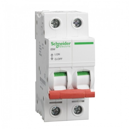 Schneider Electric SEA91252 Acti9 Isobar 2 Module Double Pole Switch Isolator Incomer 125A Schneider Electric SEA91252 Acti9 Isobar 2 Module Double Pole Switch Isolator Incomer 125A