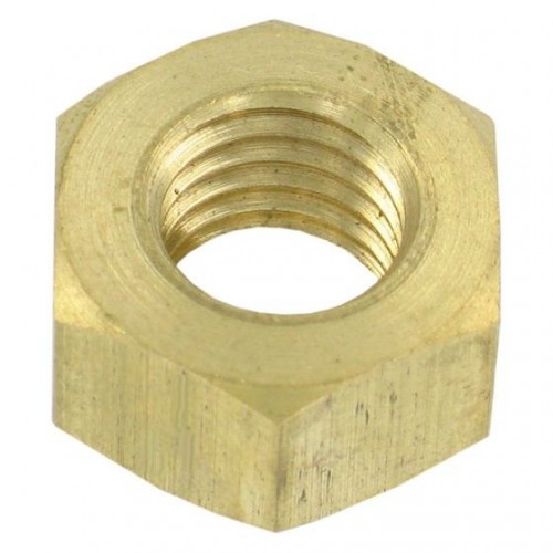 Deligo IBN6 Brass Hexagonal Nut M6 (Pack Size 100)