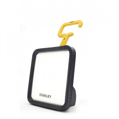 Forum Lighting SXLS31326E Stanley Black ABS LED Portable Work Light With Daylight White LEDS, Opal Polycarbonate Diffuser & Yellow Mounting Hook