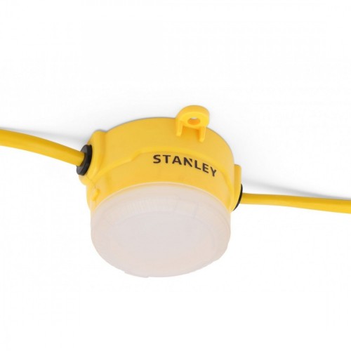 Forum Lighting SXLS31362ES Stanley Yellow 110V LED Festoon Lighting Kit With 10 x Sealed ABS Festoon Lights + Opal Polycarbonate Diffusers & 16A Plug