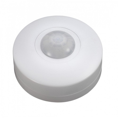 Forum Lighting ZN-25153-WHT Loca White Round Surface Mount Single Channel 360° | 6m PIR Detector With Adjustable Lux Level Sensing & 10sec-15min Delay