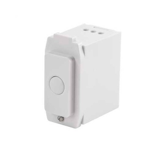 Danlers GRTLACB White 1 Module 3-Wire 1min-120min Adjustable Time Lag Grid Switch For Crabtree Grid Installations 6A 240V