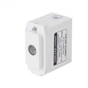 Danlers GRTLACBILM White 1 Module 3-Wire 1min-120min Adjustable Time Lag Grid Switch With Illuminated Pushbutton For Crabtree Grid Installations 6A