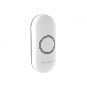 Honeywell DCP311 White Wirefree Pushbutton With LED Confidence Light IP55 Range: 200m