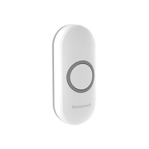 Honeywell DCP311 White Wirefree Pushbutton With LED Confidence Light IP55 Range: 200m