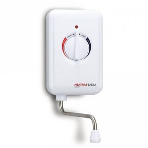 Heatrae Sadia 95.020.113 Handy 3 White Instantaneous Handwash Water Heater With Single-Turn Rotary Dial 3.1kW 240V