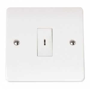 Click CMA026 Mode White Moulded 1 Gang 2 Way Keyswitch 10Ax