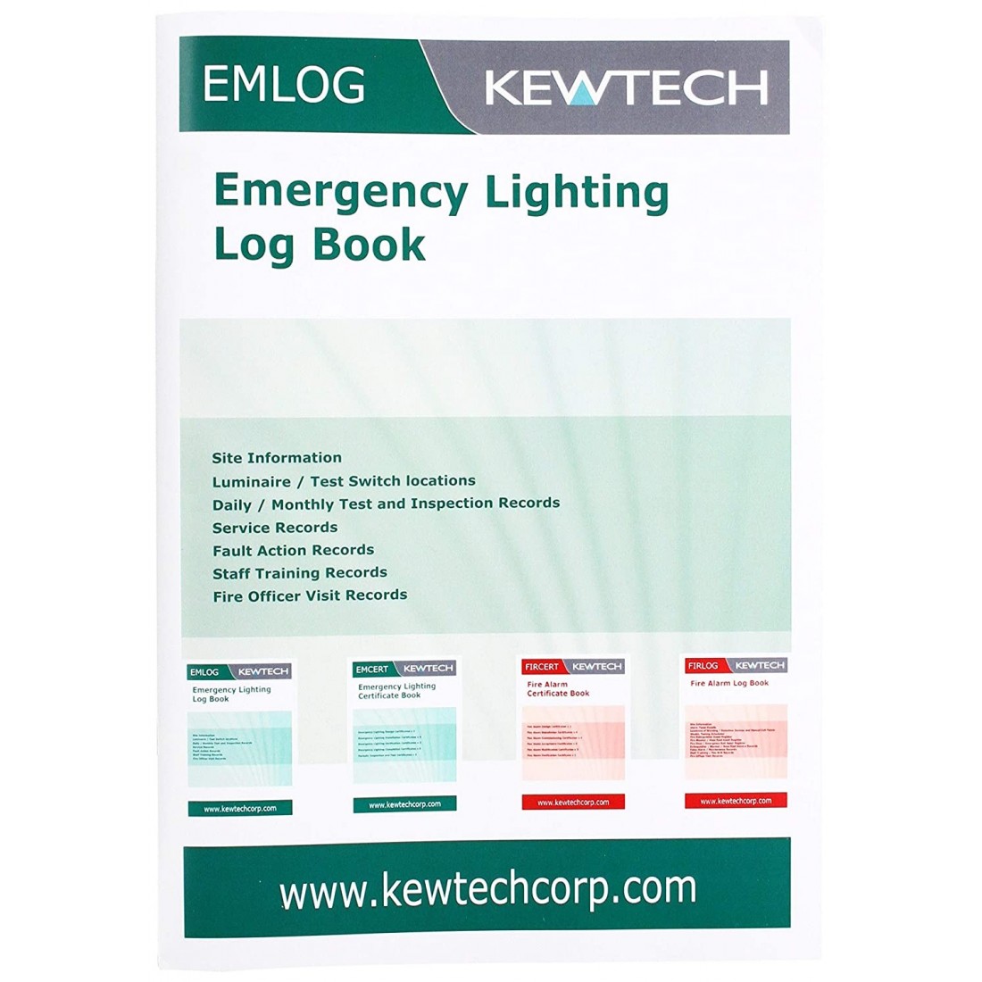 Kewtech EMCERT A4 Emergency Lighting Certificate Pad Electrical