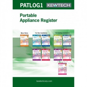 Kewtech PATLOG1 A4 Pat Testing Log Book With Duplicate Sheets