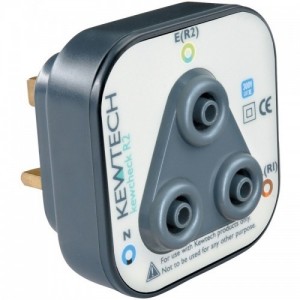 Kewtech KEWCHECK R2 Socket Testing Adaptor Works With Insulation / Continuity / Multi-Function Testers