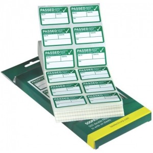 Kewtech 500PASS Green/White Polyvinyl Appliance Pass Labels (Pack Size 500)