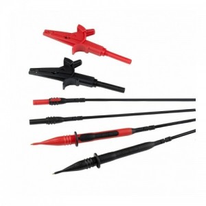 Kewtech ACC060 Red/Black G7 Fused 2 Wire Test Leads With Probes & Crocodile Clips