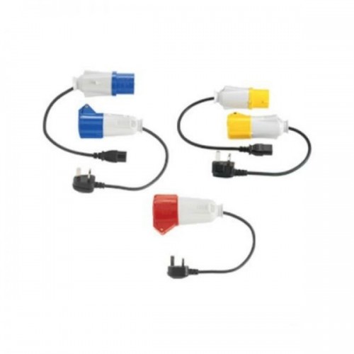 Kewtech ELKIT Portable Applicance Tester PAT Adaptor Kit With 110V / 230V / 415V Adaptors + Mains Leads