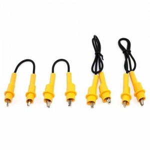 Kewtech JUMPLD1 Yellow/ Black Jump Leads For  Jumper Link for Insulation R1 & R2 Testing At Distribution Boards