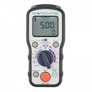 Kewtech KT500 18th Edition Digital AC+ ACS+ A RCD Tester With KAMP 12, Carry Case & Magnetic Hanger