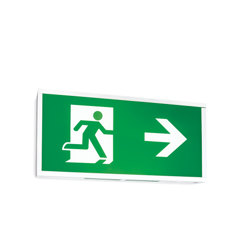 JCC Lighting JC50304 Exit Box Legend Kit With 1 x Running Man / Left Arrow & 1 x Running Man / Right Arrow Legends For Exit Box Fittings