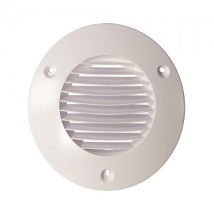 Airflow 72593102 White Round 150mm External Wall Grille For ICON60 Fans