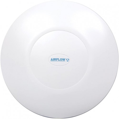 Airflow 72687118 iCONstant HT White Round Low Noise 4 Inch dMEV Continuous Running Axial Fan With Humidistat & On Boost Timer IPX5 24V DC
