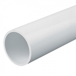 Marshall Tufflex CR6WH White High Impact Heavy Gauge Round PVC-U Conduit Diameter Ø: 20mm | Length: 3m