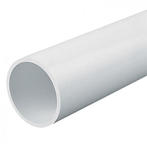 Marshall Tufflex CR7WH White High Impact Heavy Gauge Round PVC-U Conduit Diameter Ø: 25mm | Length: 3m