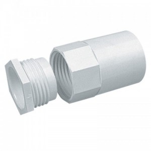 Marshall Tufflex MAB3WH White Round PVC-U Conduit Female Thread Adaptor Diameter Ø: 25mm